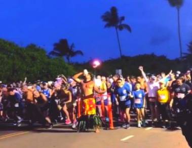 The Kauai Marathon Starting Line