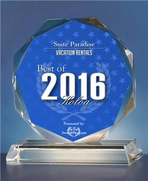 Suite Paradise Receives 2016 Best of Koloa Award