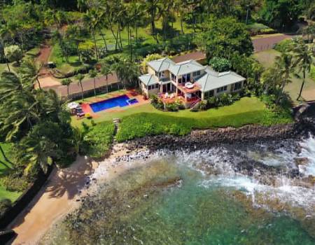 oceanfront poipu kauai vacation house