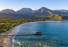 A gorgeous view of Hanalei Bay