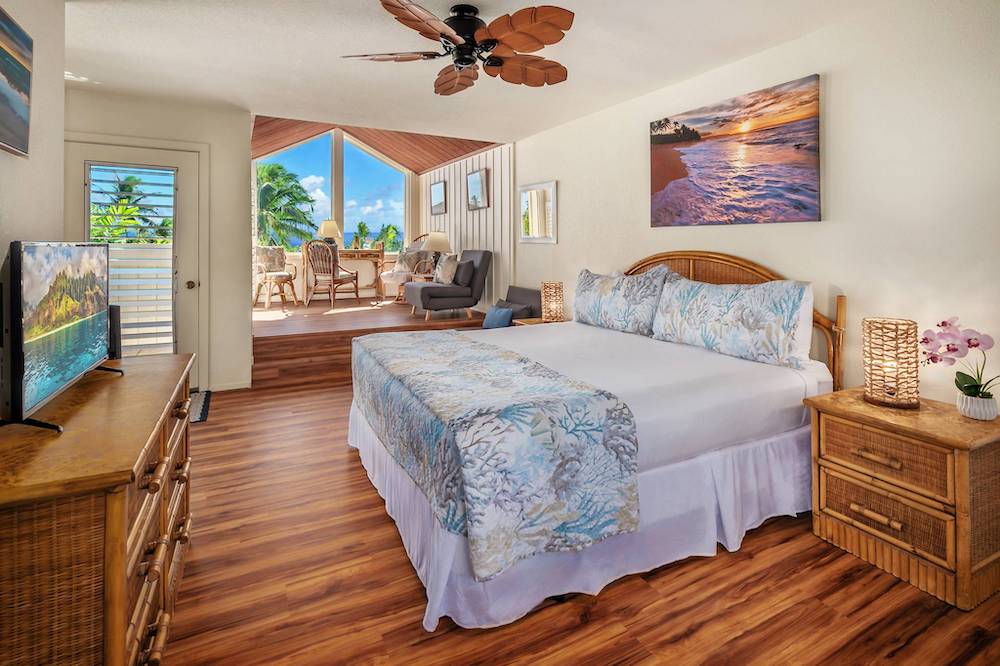bedroom of suite paradise vacation rental
