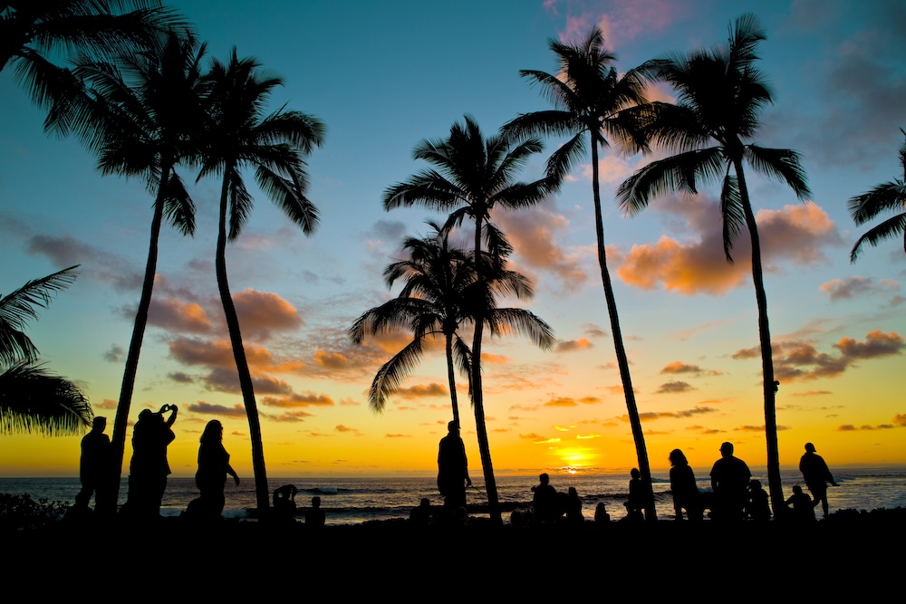 Sunset on Poipu Beach