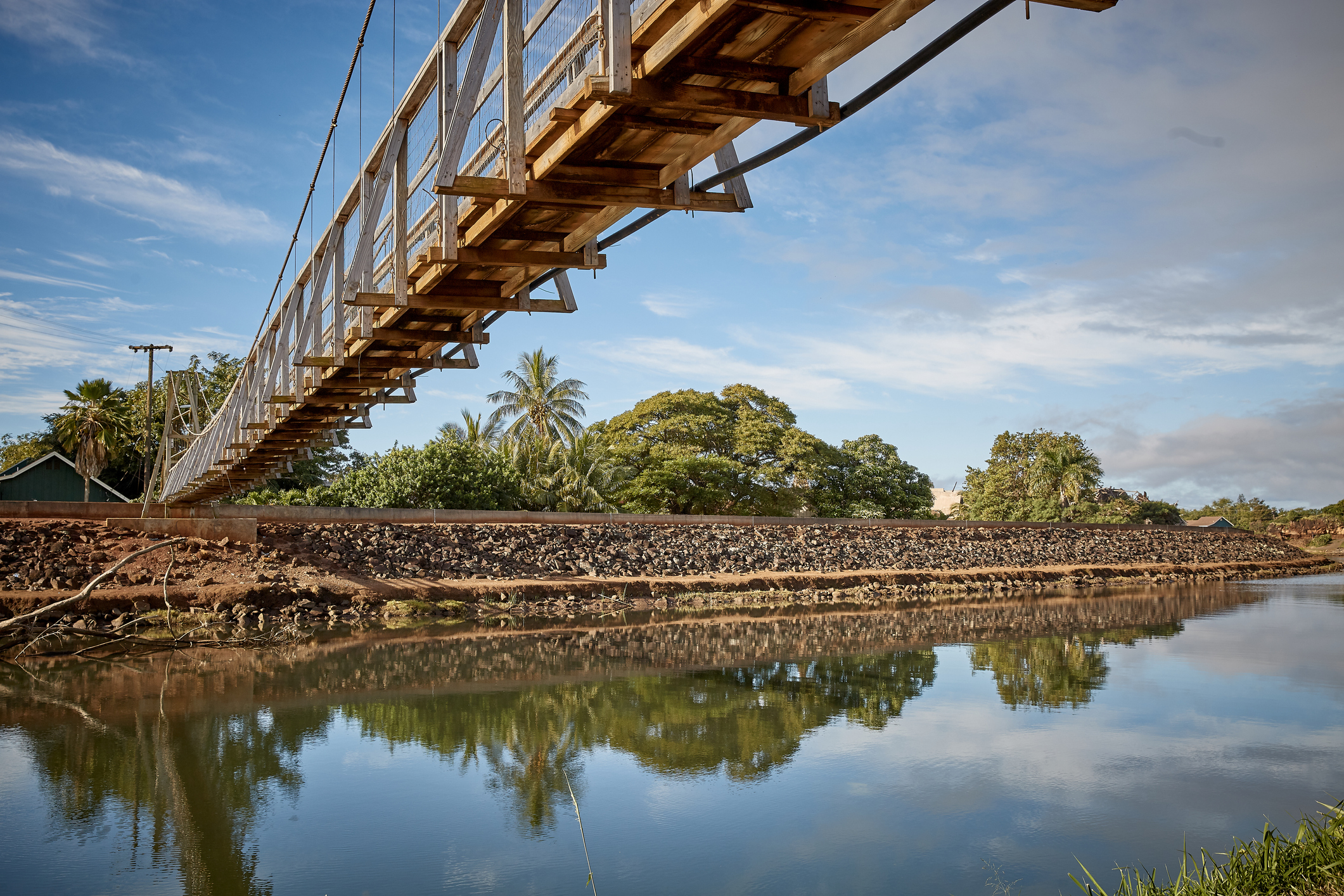 Swinging Bridge Hanapepe Town